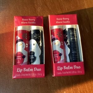 Lip Balm Duo Snow Berry Warm Vanilla New
